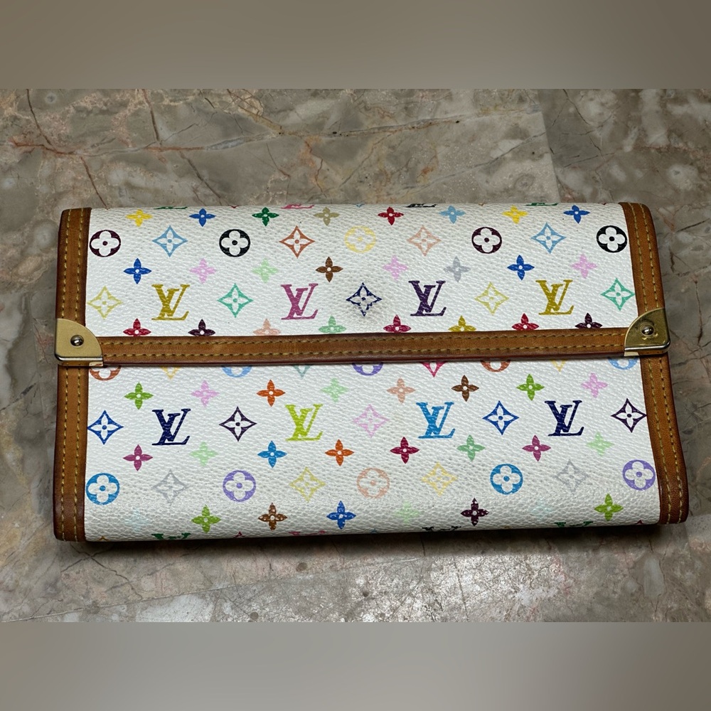 Louis Vuitton Multicolor Monogram Wallet – Takashi Murakami Collaboration (Y2K,